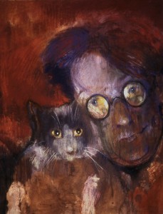 Self-portrait with Cat
