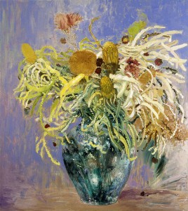 Flowers in Glass Vase