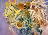 Flowers in Glass Vase