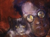 Self portrait with Cat